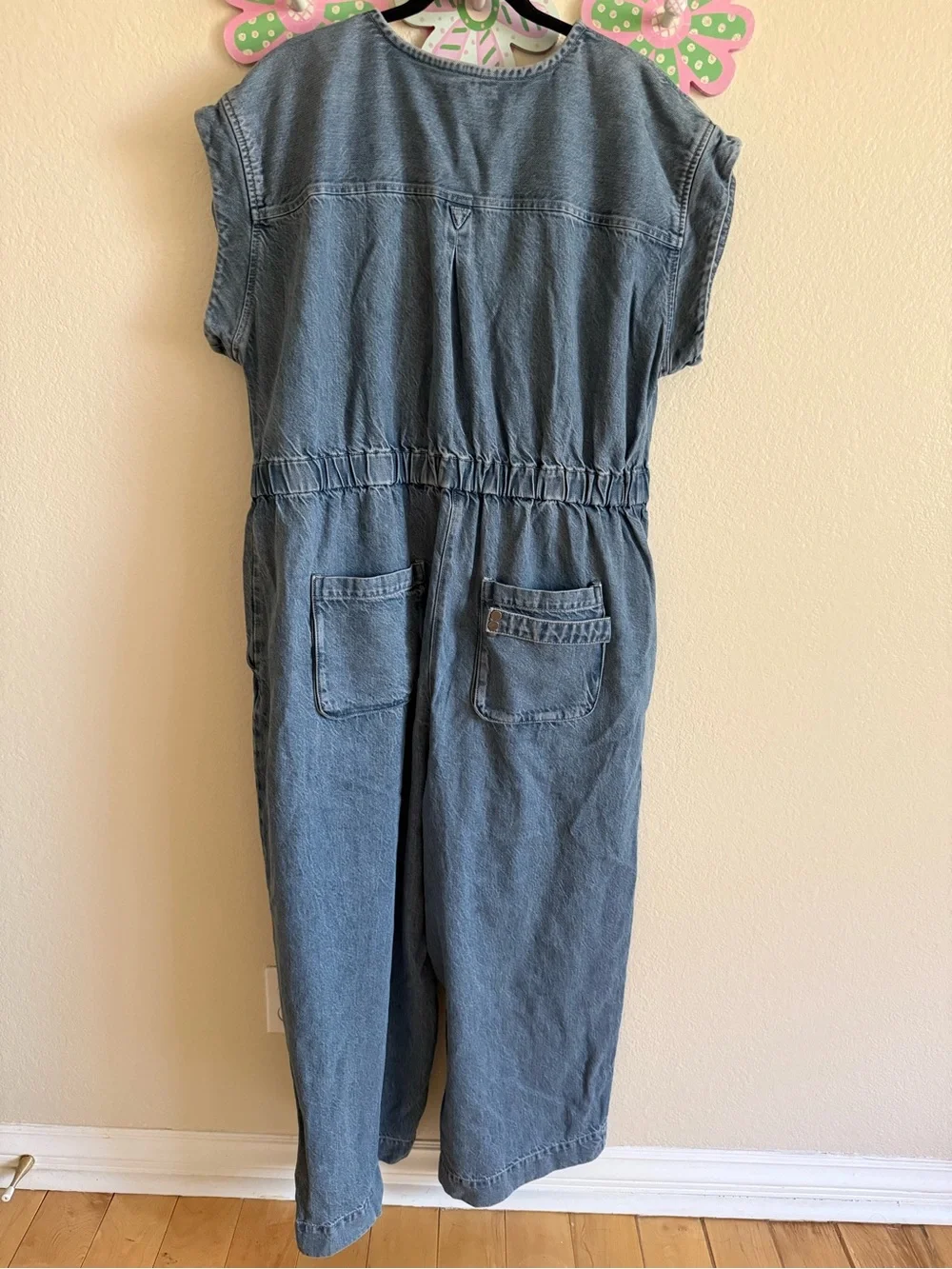 NWT Banana Republic Blue Denim Jumpsuit Size XL Tall